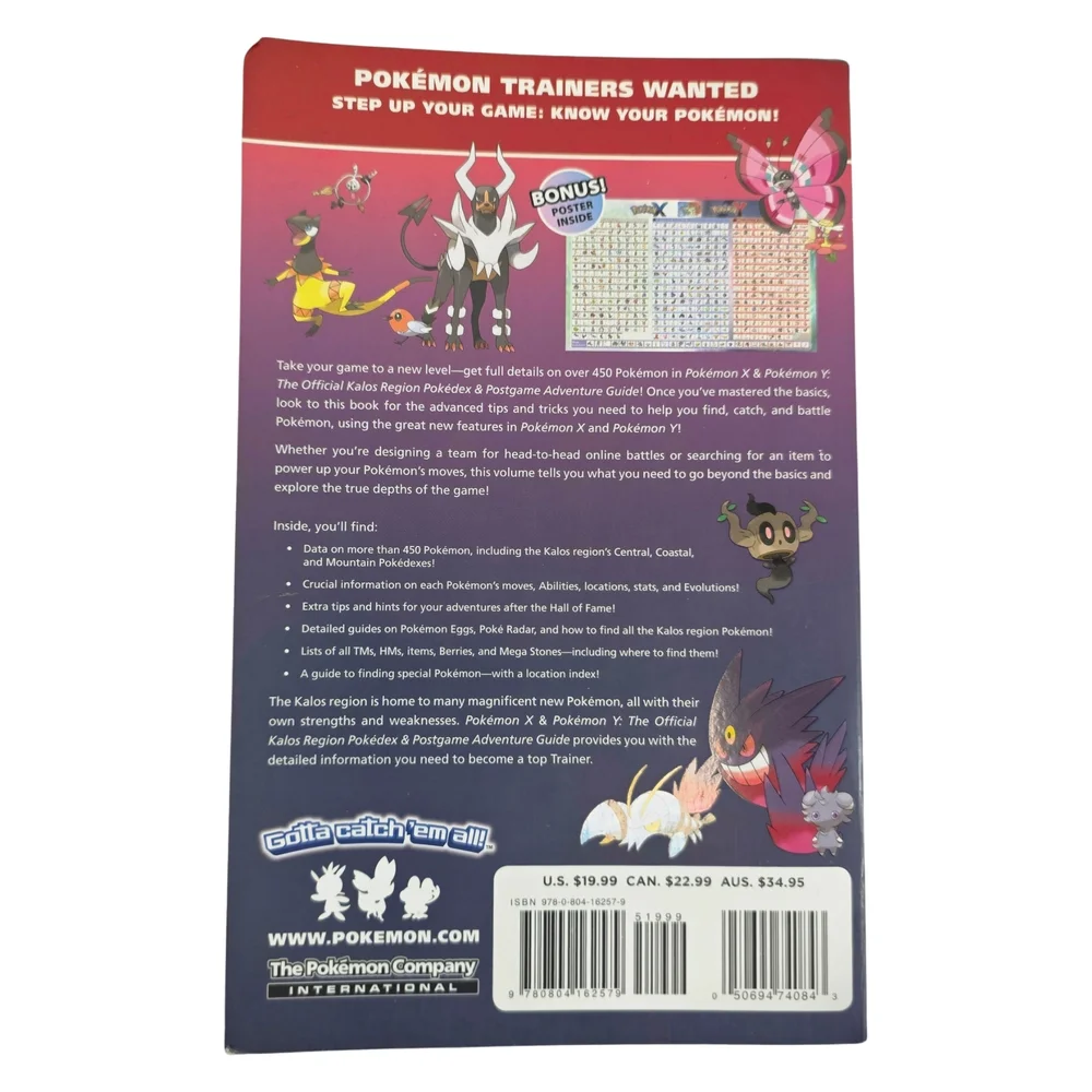 Pokémon X & Y Kalos Region Pokédex Strategy Guide